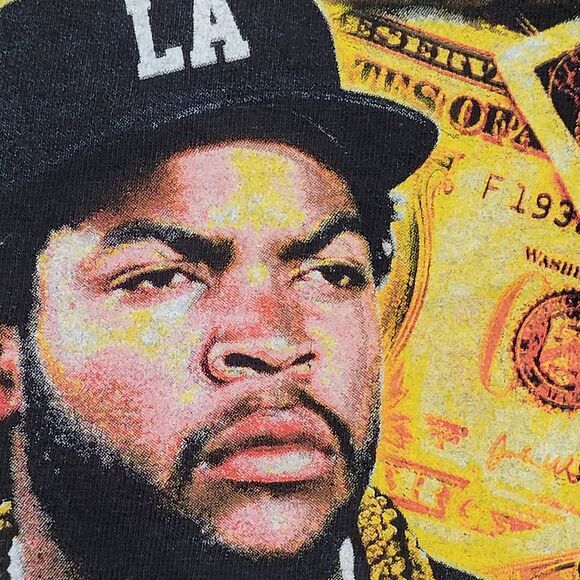 Boyz-N-the-Hood Shirt M/L 21x27 Black Hip-Hop Eazy-E - Picture 9 of 11